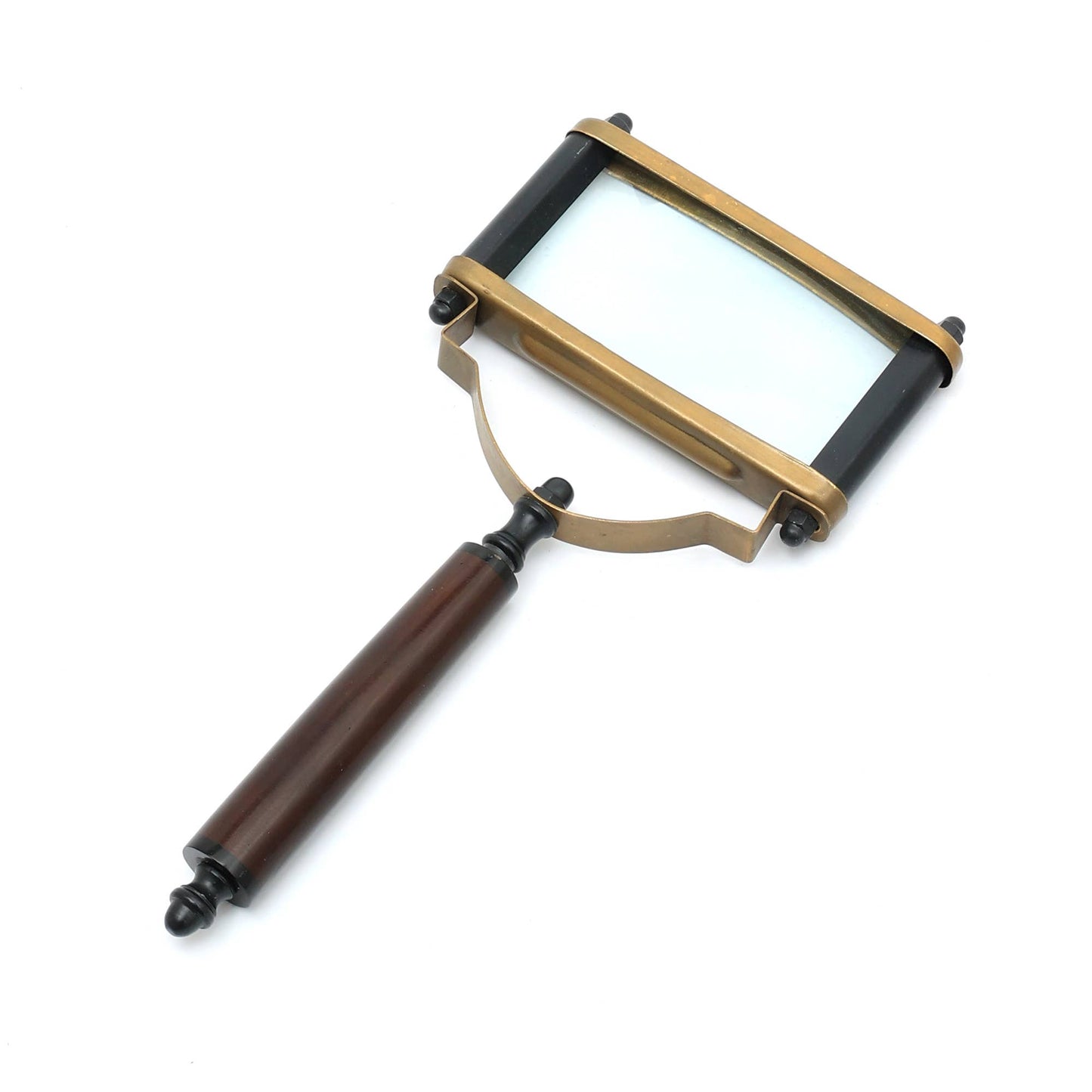Rectangular Magnifying Glass with Metal Frame | Black| 25 cm