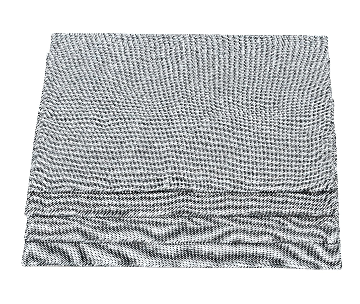 Stylish Heat-Resistant Jute & Polyester Table Placemats | 12x18" (Set of 4) | Dining, Bedside, Shelf Decor