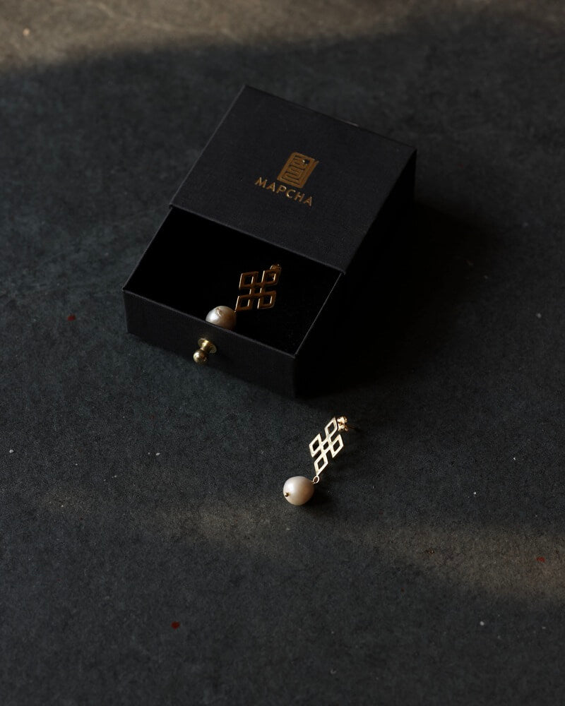 Namkha Studs with Pearl