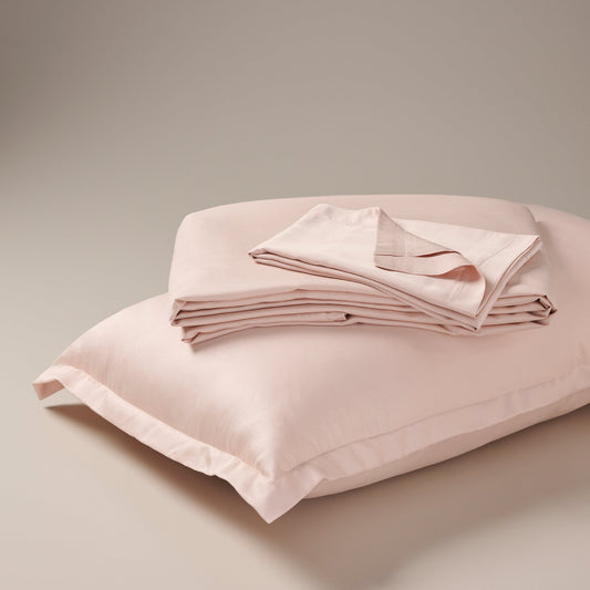 Bedsheet | Bamboo Sateen Soft | Camelia With 2 Pillow Shams