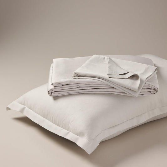 Bedsheet | Bamboo Sateen Softness | Sterling with 2 Pillow Shams