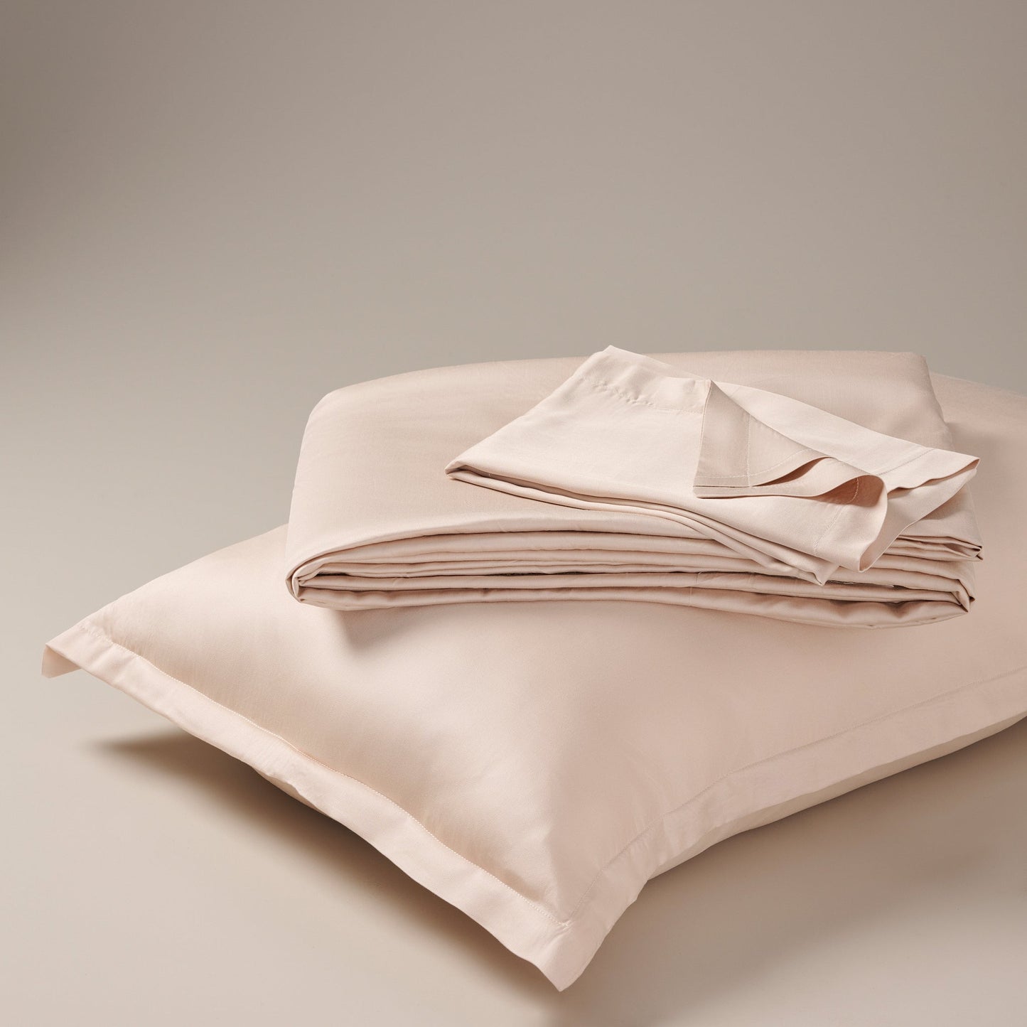 Bedsheet | Bamboo Sateen Soft Breathable | Blush With 2 Pillow Shams