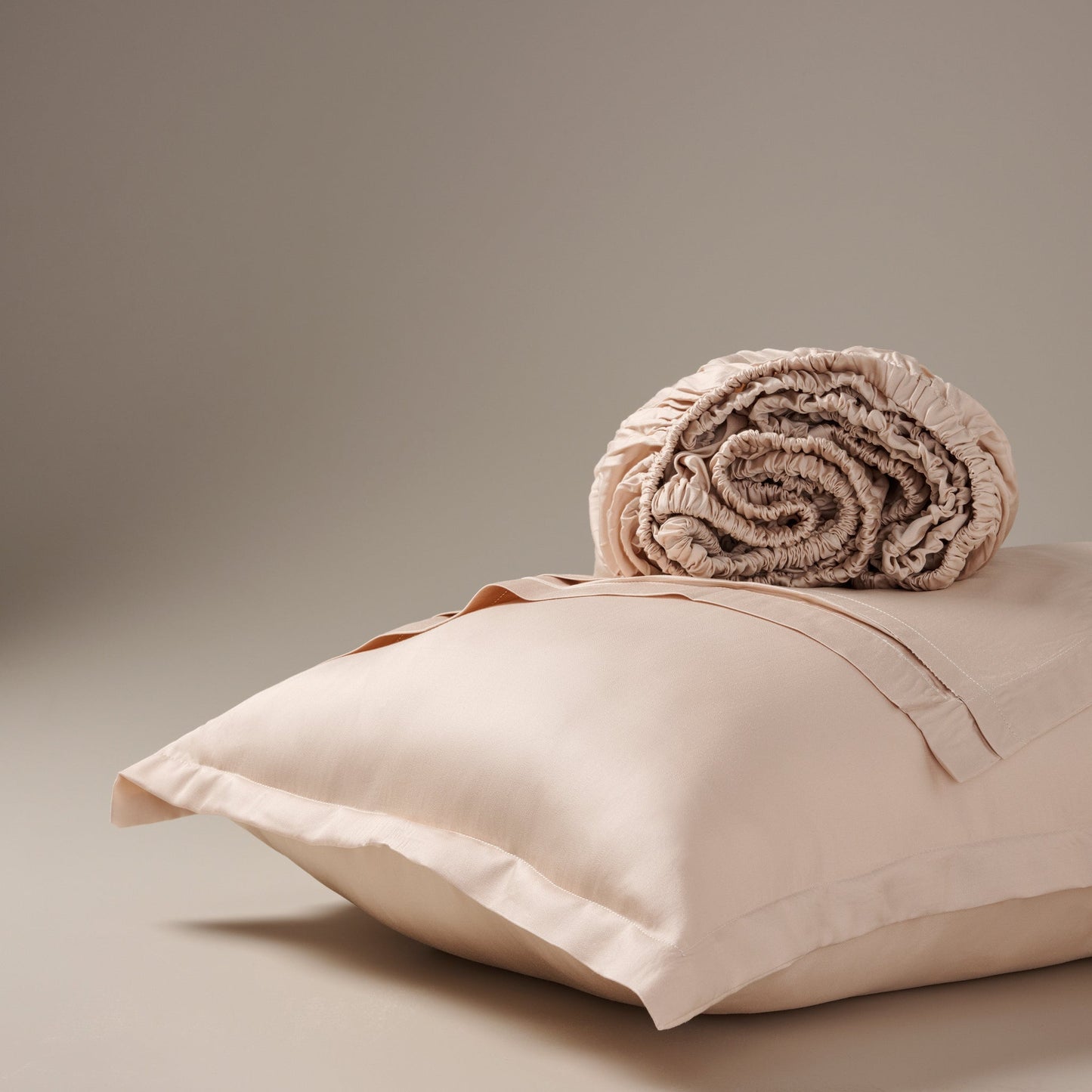 Bedsheet | Bamboo Sateen Soft Breathable | Blush With 2 Pillow Shams