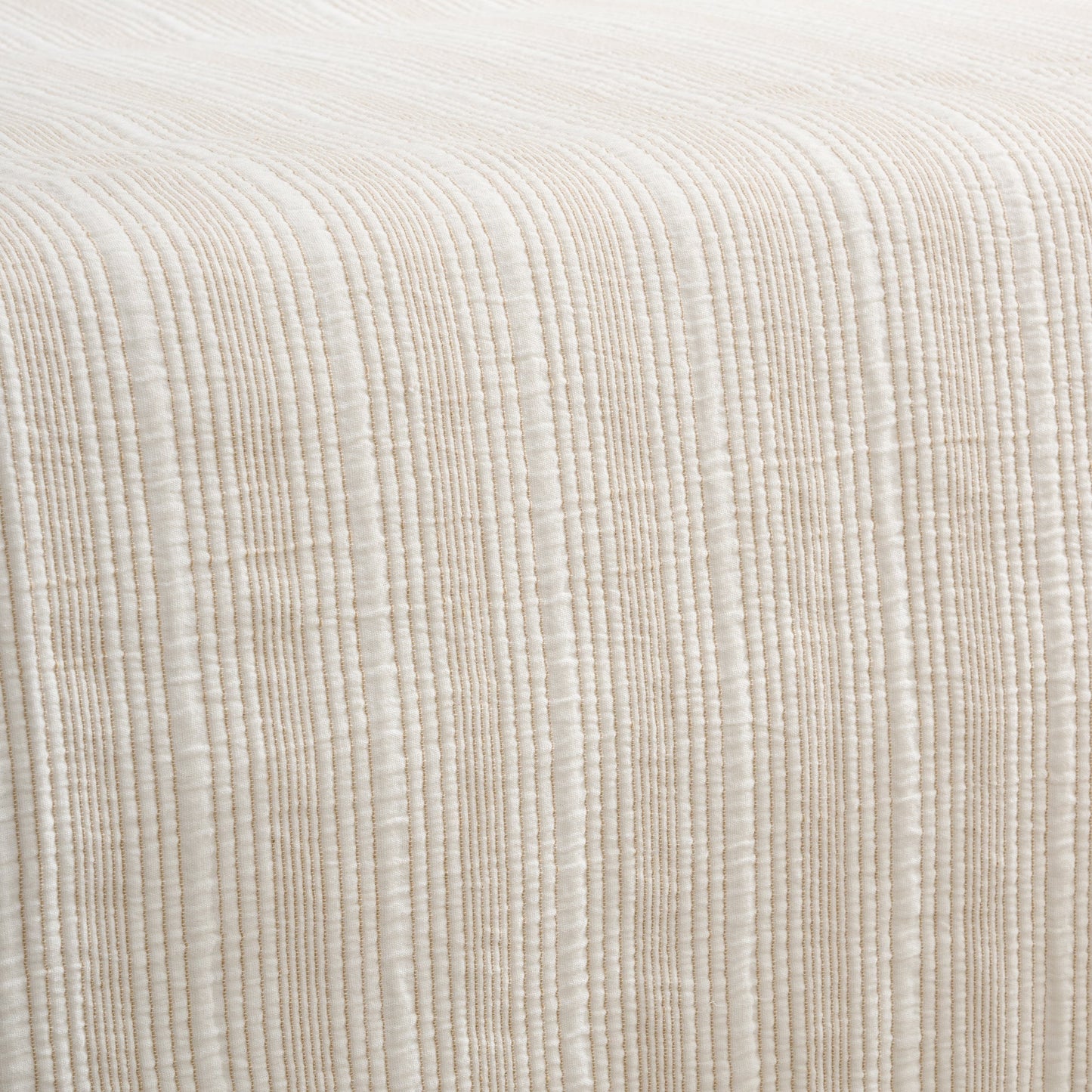 Bed Cover | Pin Rib Cotton | King & Queen, Set of 3
