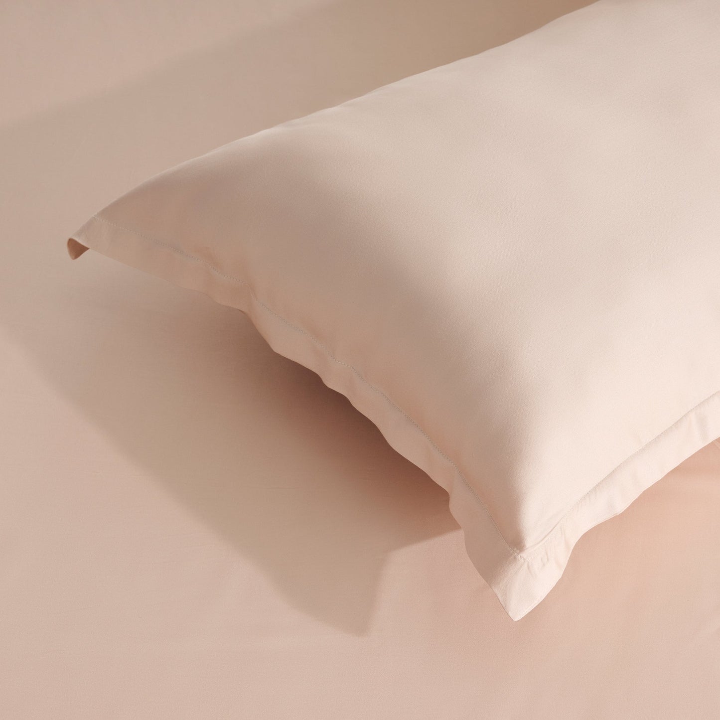 Bedsheet | Bamboo Sateen Soft Breathable | Blush With 2 Pillow Shams