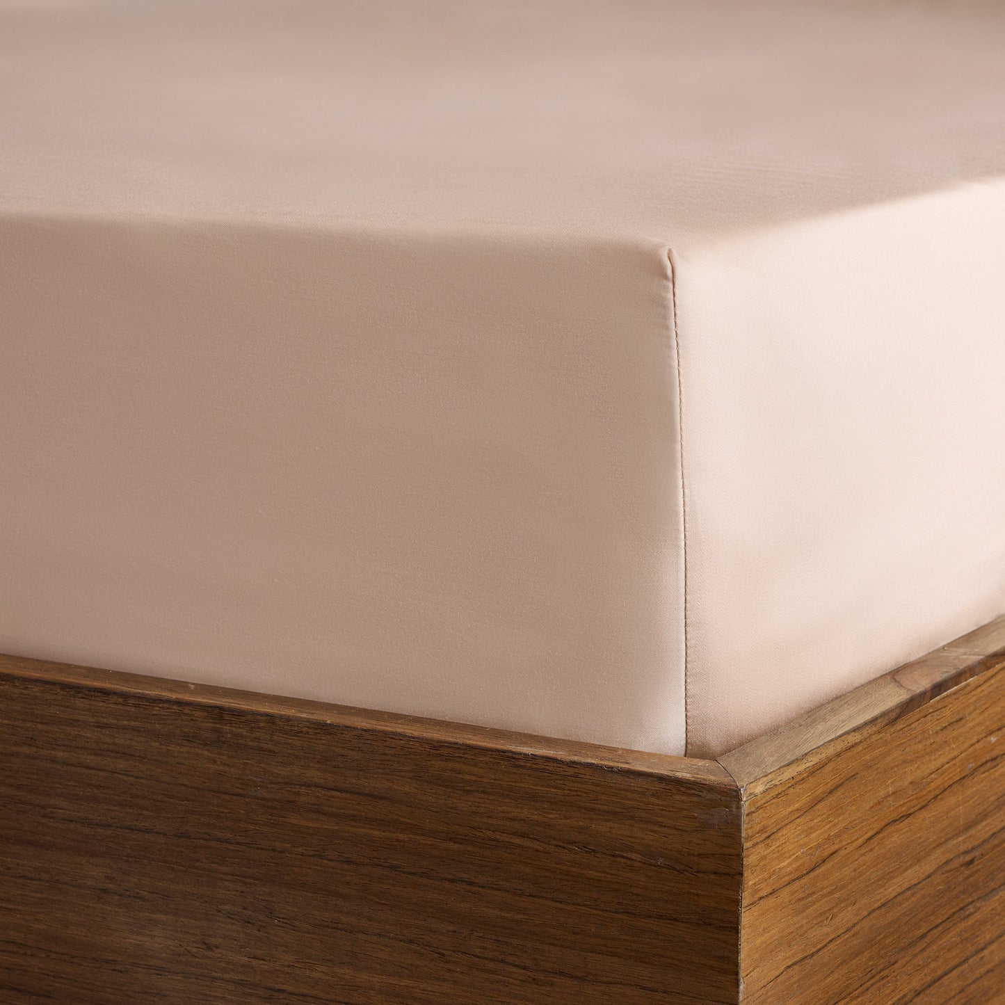 Bedsheet | Bamboo Sateen Soft Breathable | Blush With 2 Pillow Shams