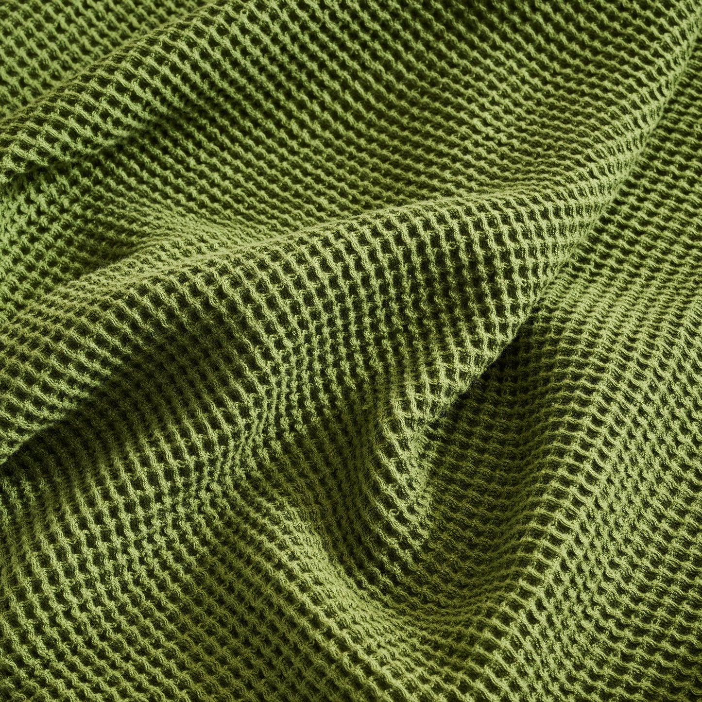 Throw Blanket | Cotton Waffle Soft Breathable | Stitched Edges