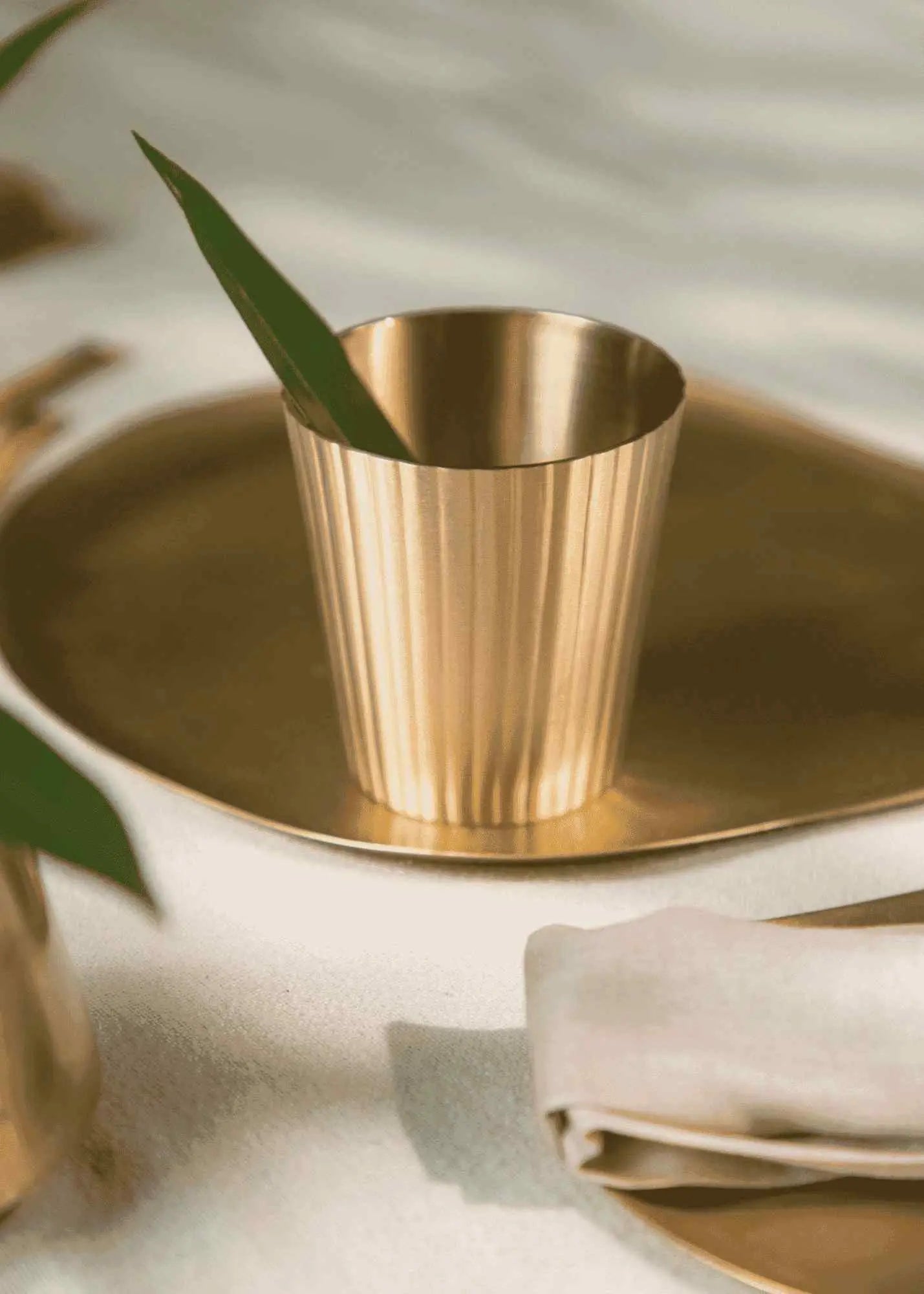 Avisa Brass Tumblers- Set of 2