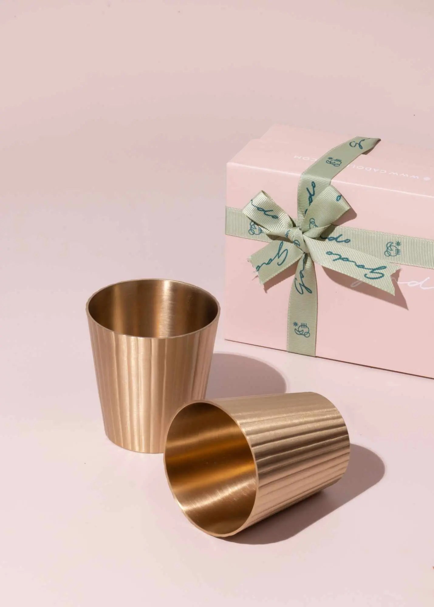 Avisa Brass Tumblers- Set of 2