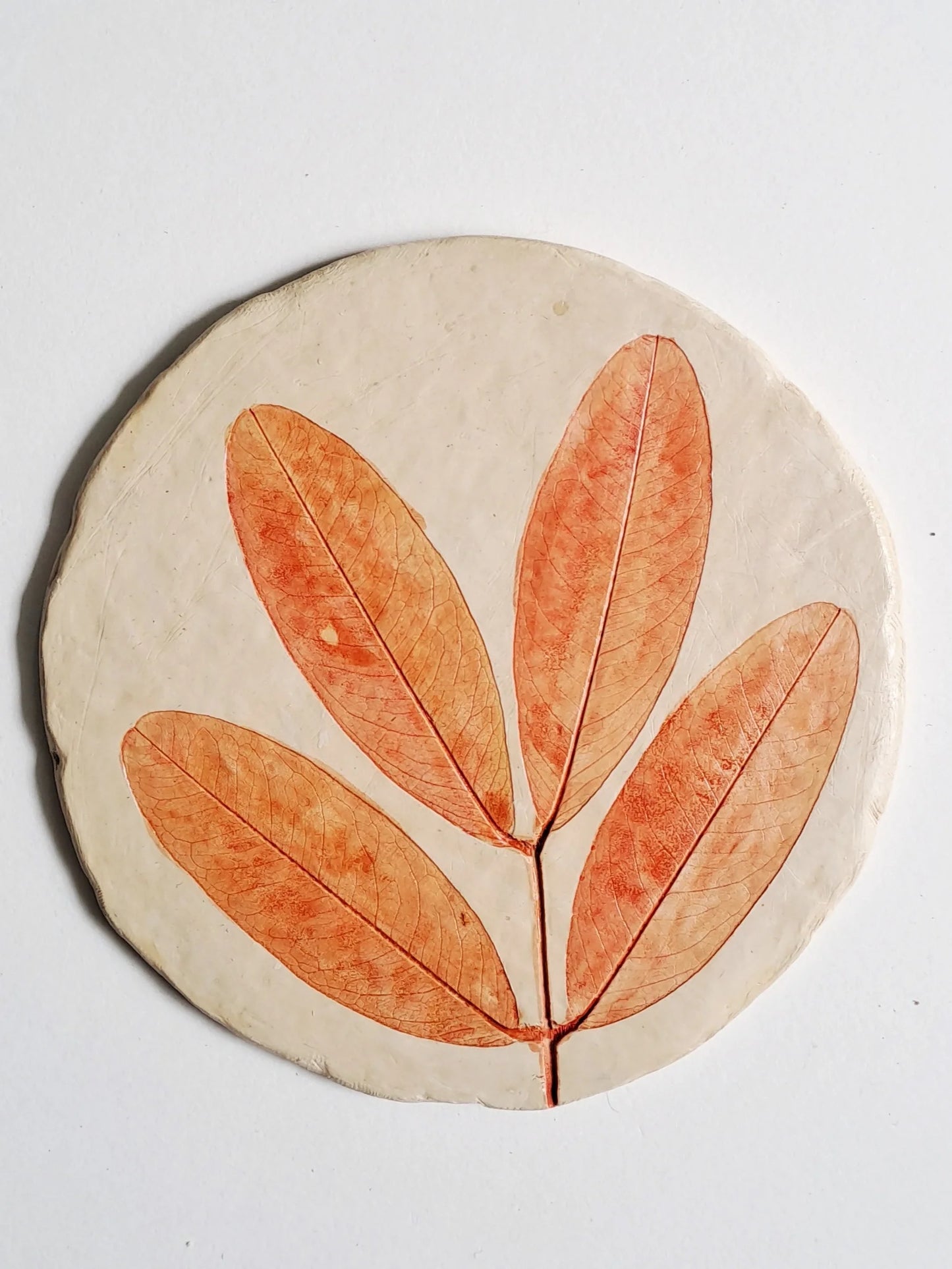 Papier Mache Coaster Set - Assorted Spring Leaves