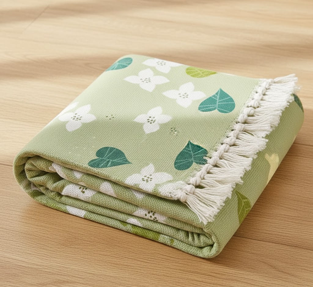 Hand Woven 100% Cotton Washable Printed Bedside Runner 2x5 Feet | Living Room Bedroom Kitchen Office Rug