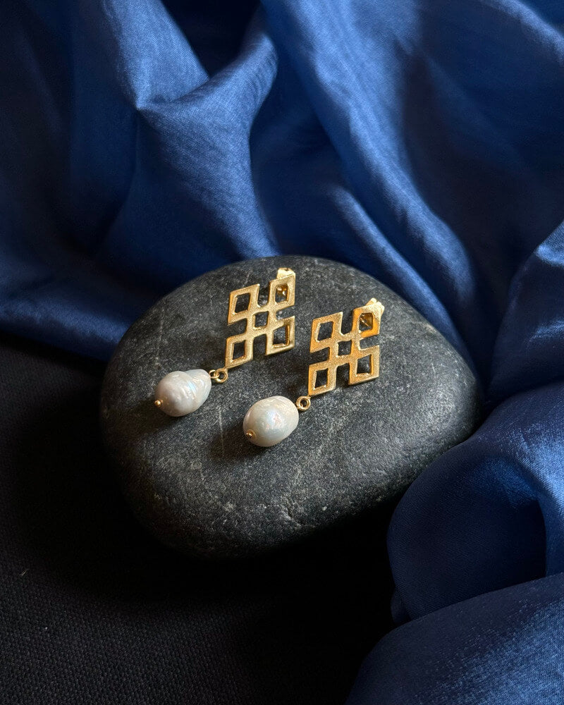 Namkha Studs with Pearl