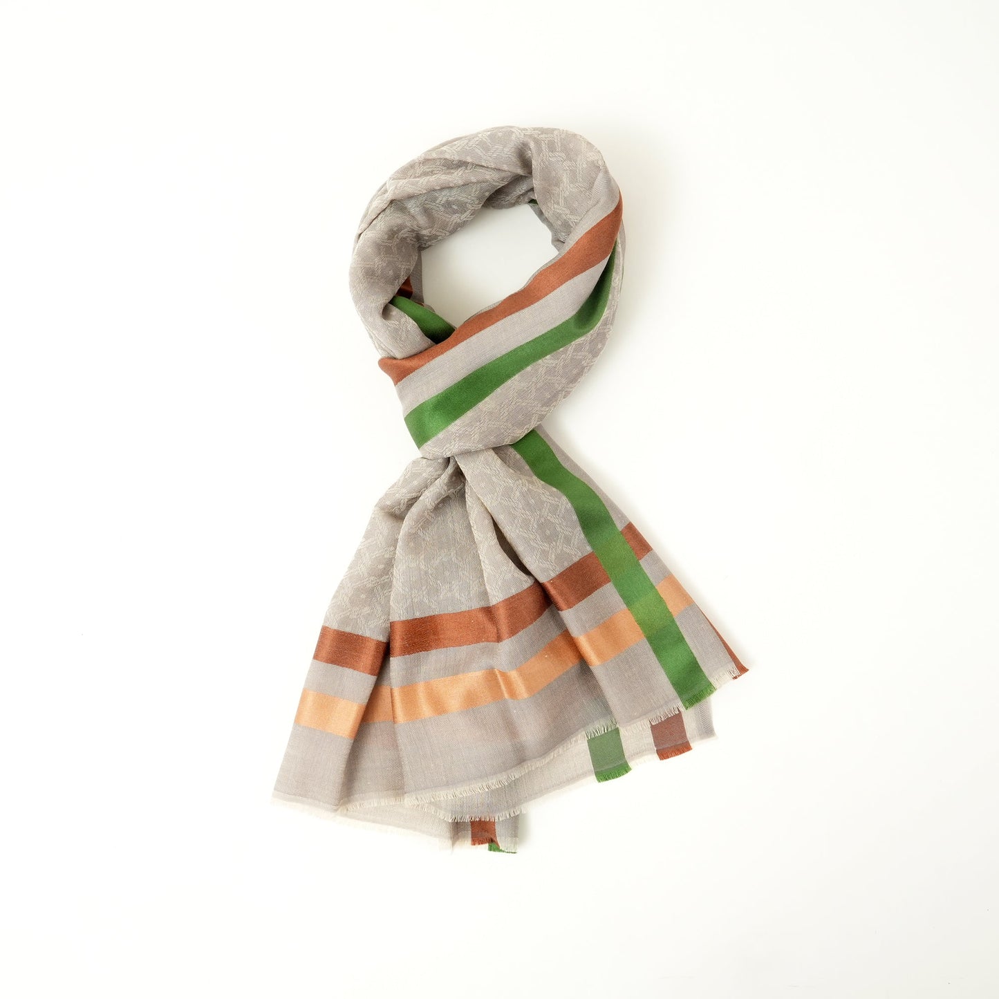 Scarf | Wool Silk Groove Sand