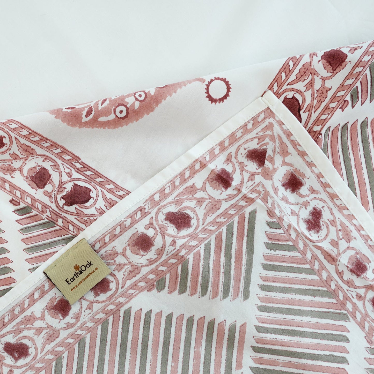 Bedsheet | Cotton Handblock Rajasthani | 3 Piece Set