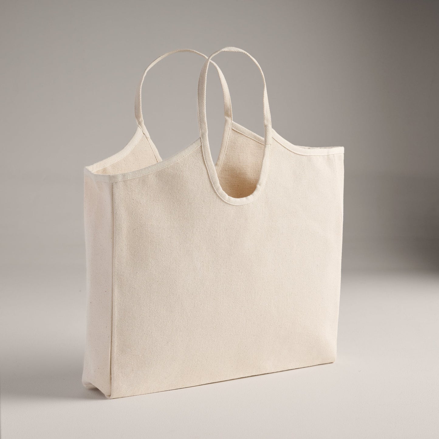 Tote Bag | Cotton Canvas Bag with Round Handle