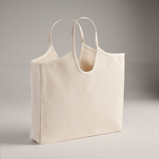 Tote Bag | Cotton Canvas Bag with Round Handle