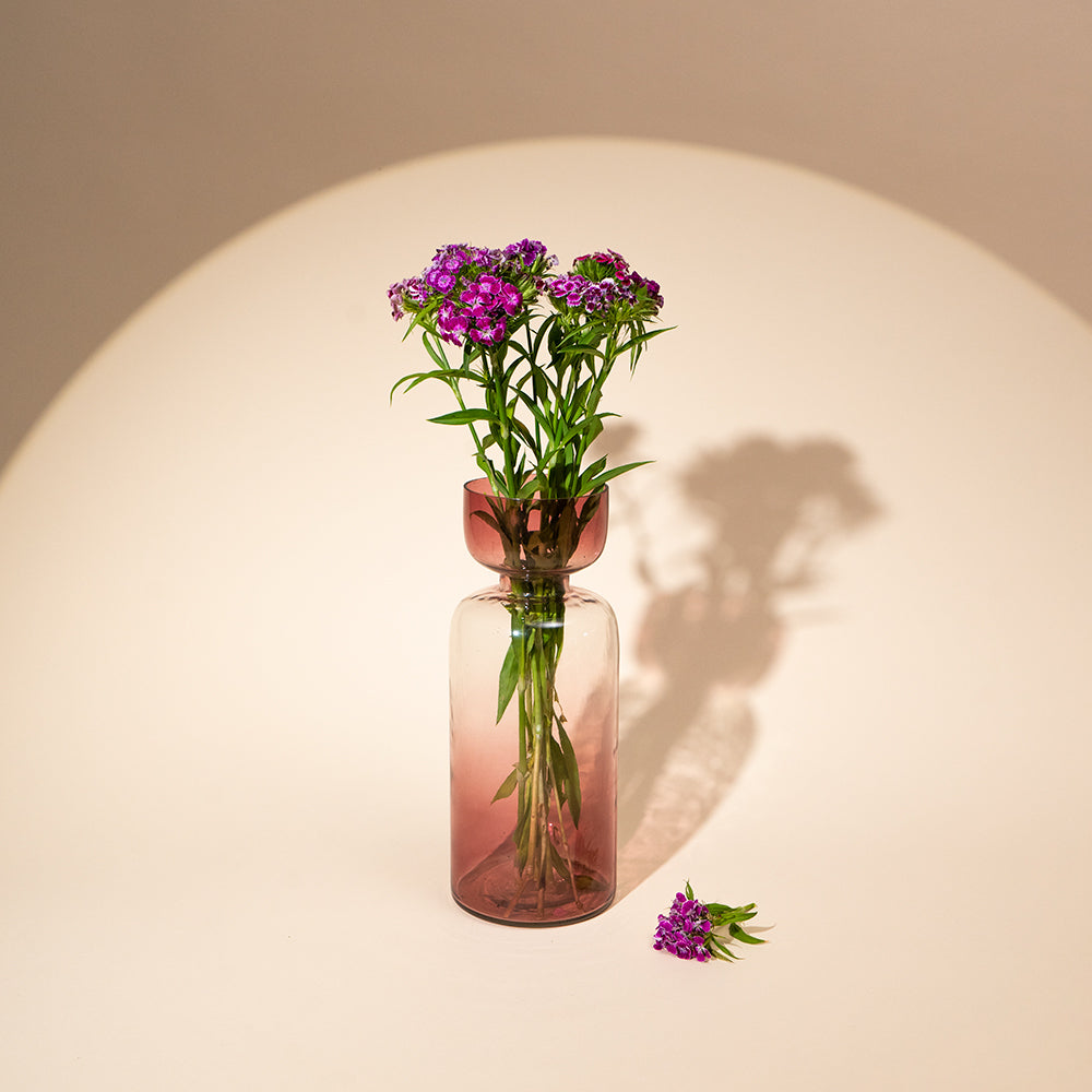 Handblown Tinted Glass Vase - Grande Size, 3 Colors