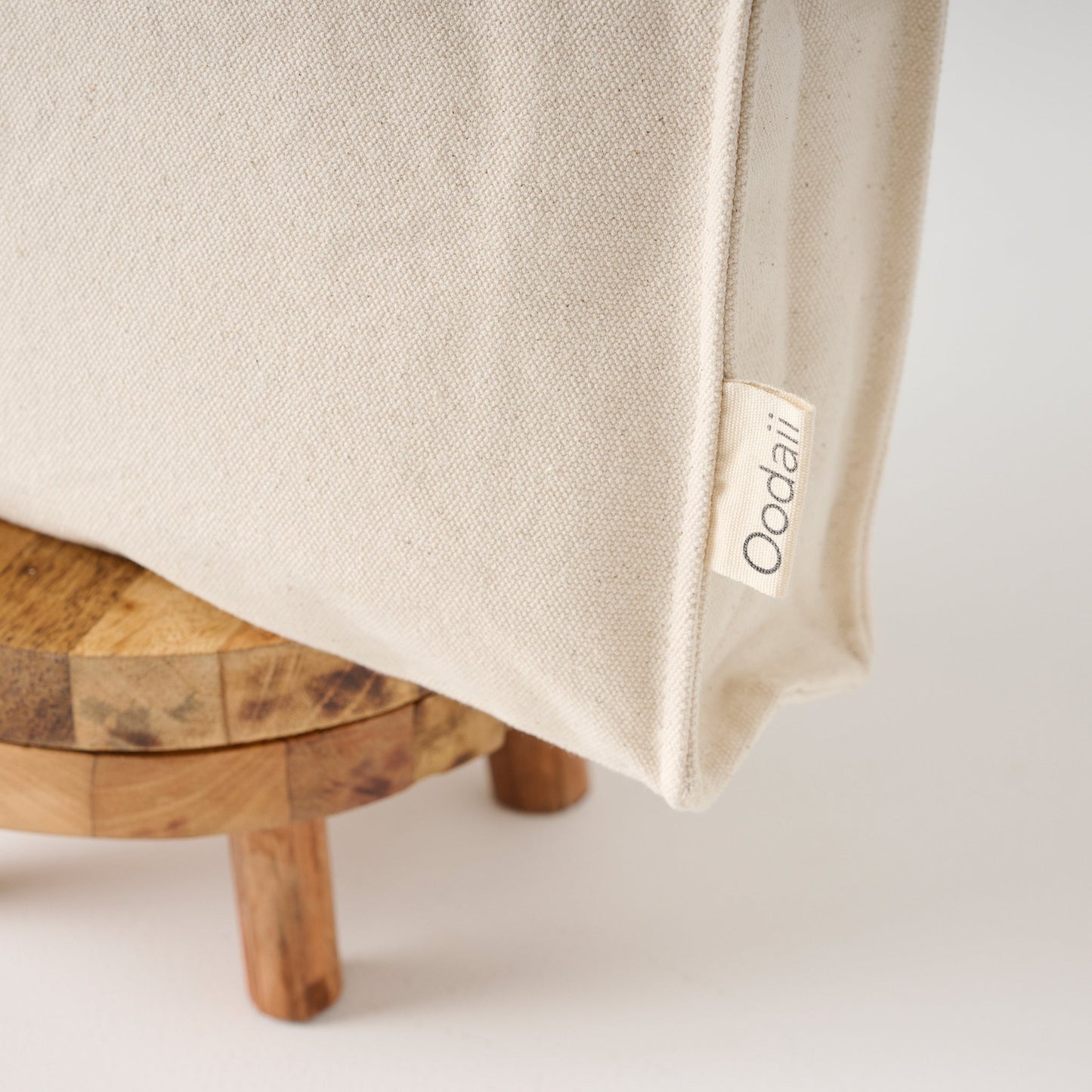 Tote Bag | Canvas Jute Button Closure