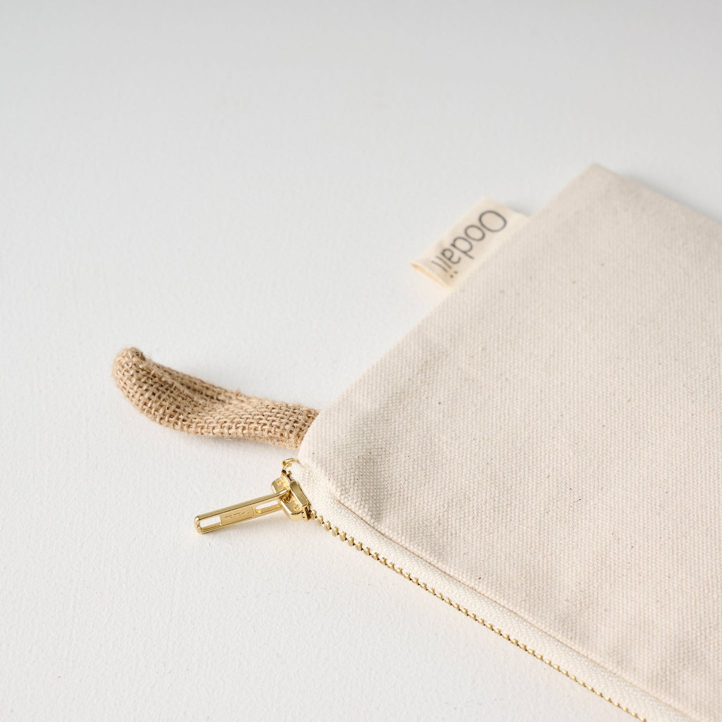 Pouch | Canvas Burlap Finger Tab