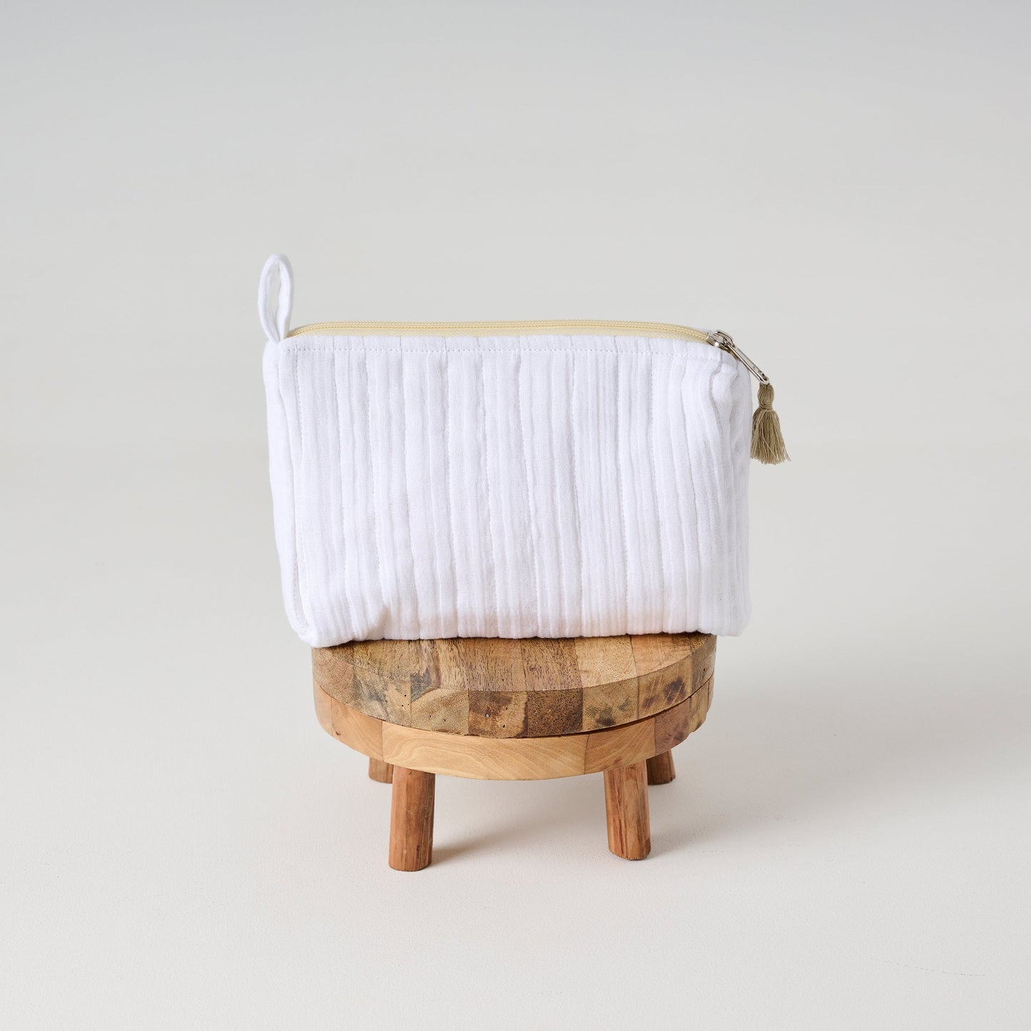 Pouch | Cotton Gauze Crinkled Texture