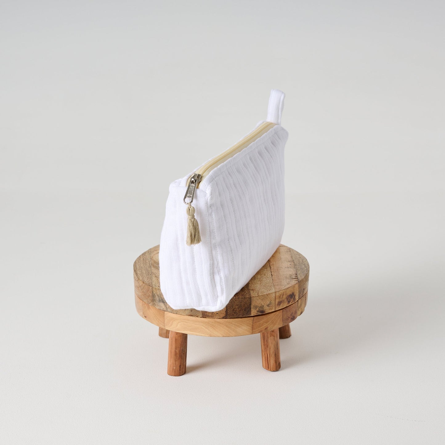 Pouch | Cotton Gauze Crinkled Texture