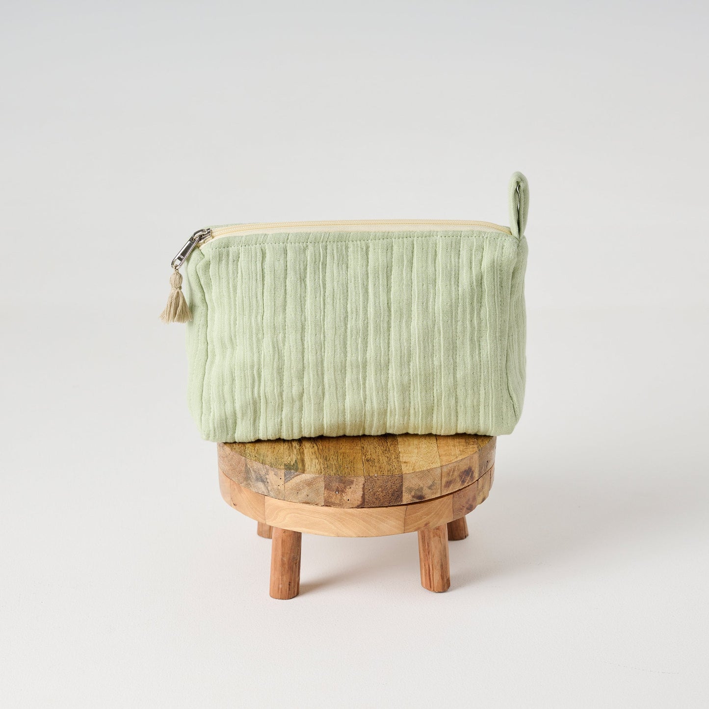 Pouch | Cotton Gauze Crinkled Texture