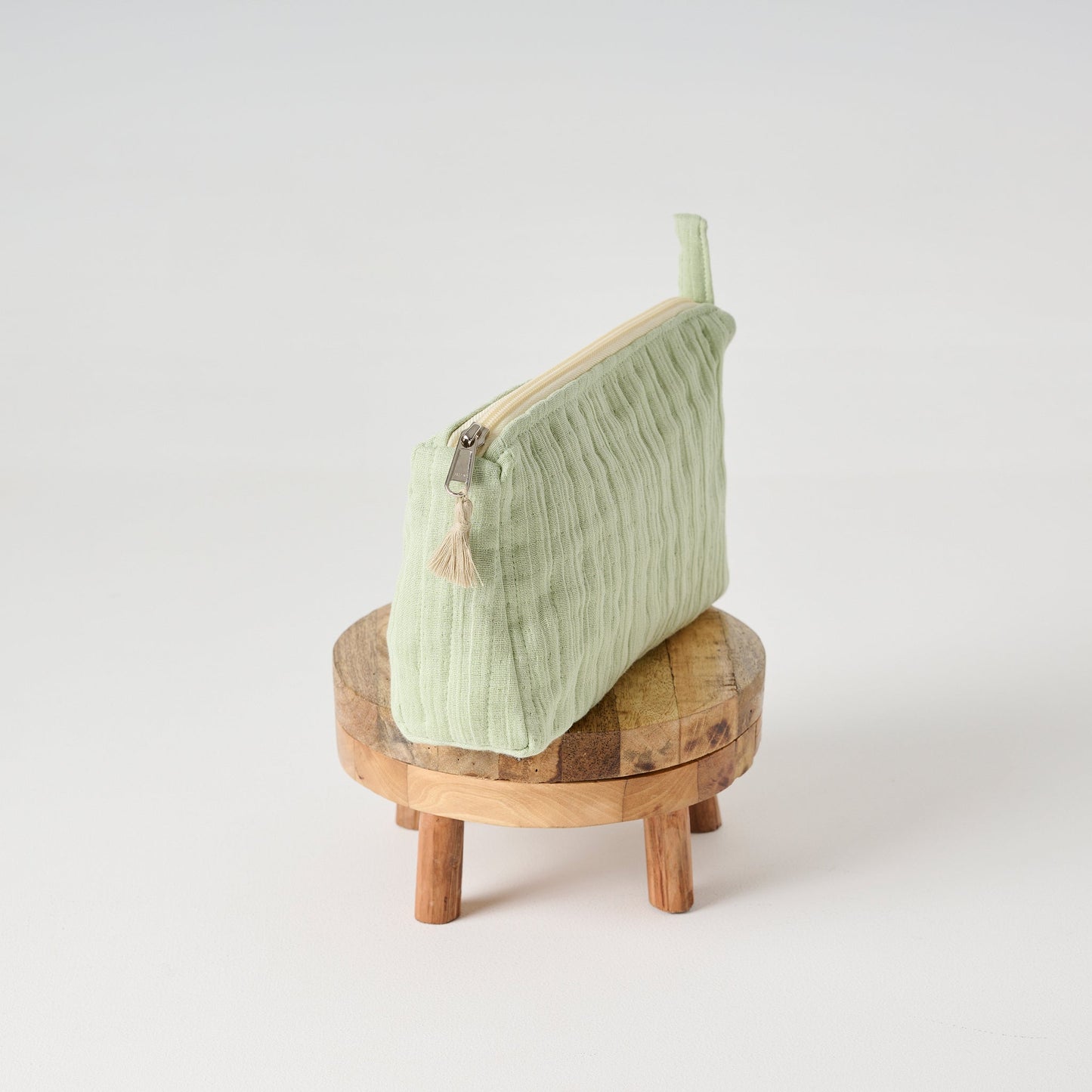 Pouch | Cotton Gauze Crinkled Texture