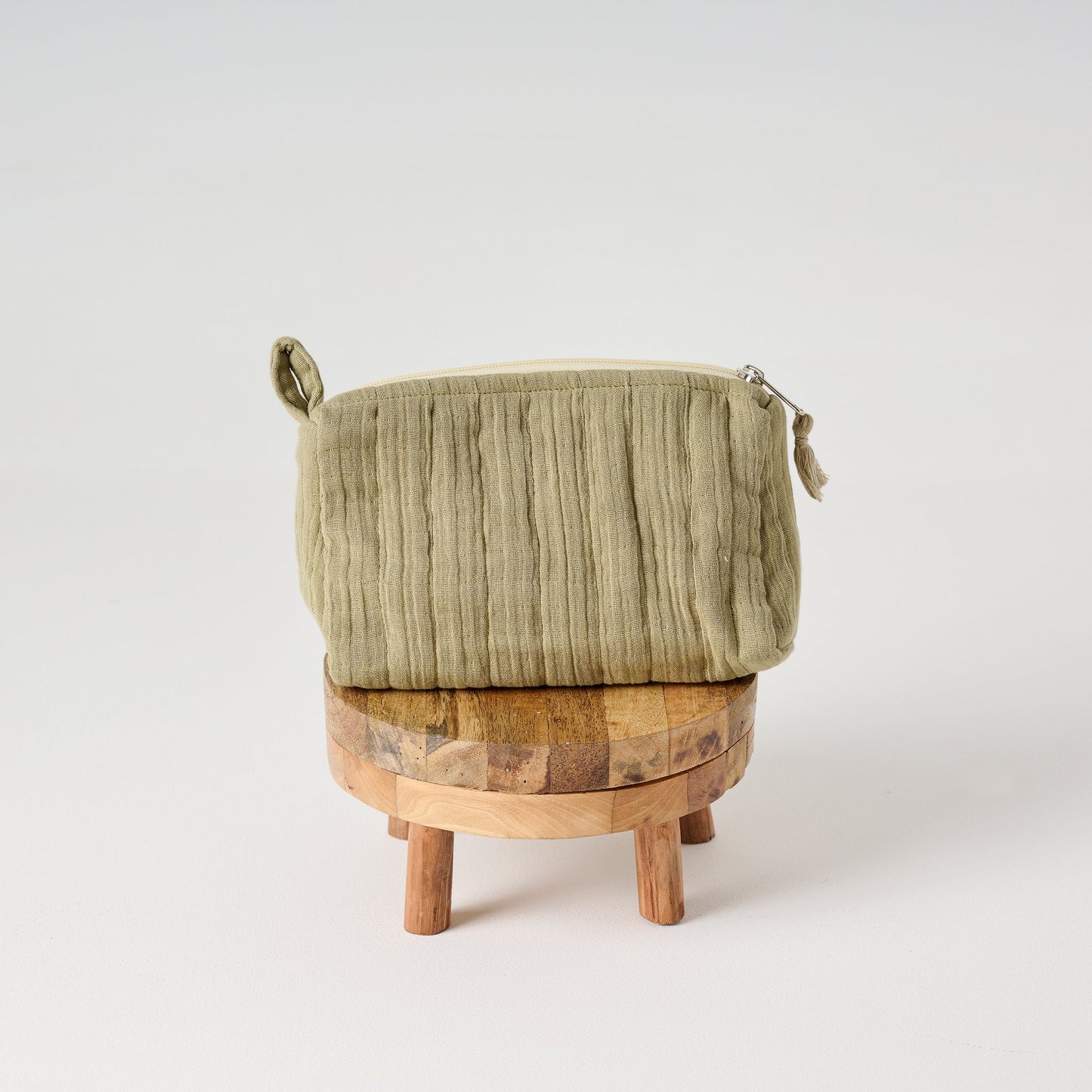 Pouch | Cotton Gauze Crinkled Texture