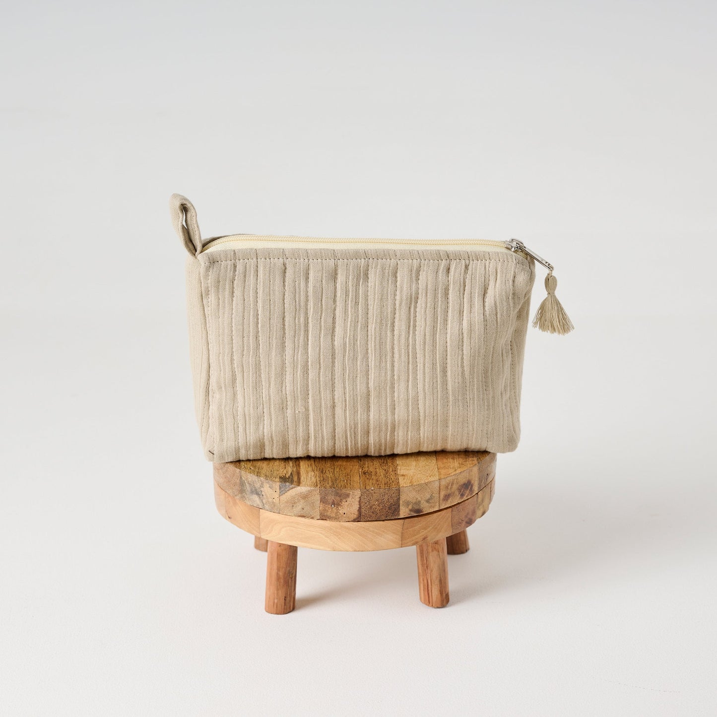 Pouch | Cotton Gauze Crinkled Texture