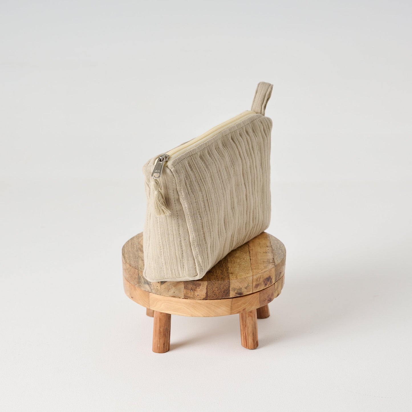 Pouch | Cotton Gauze Crinkled Texture