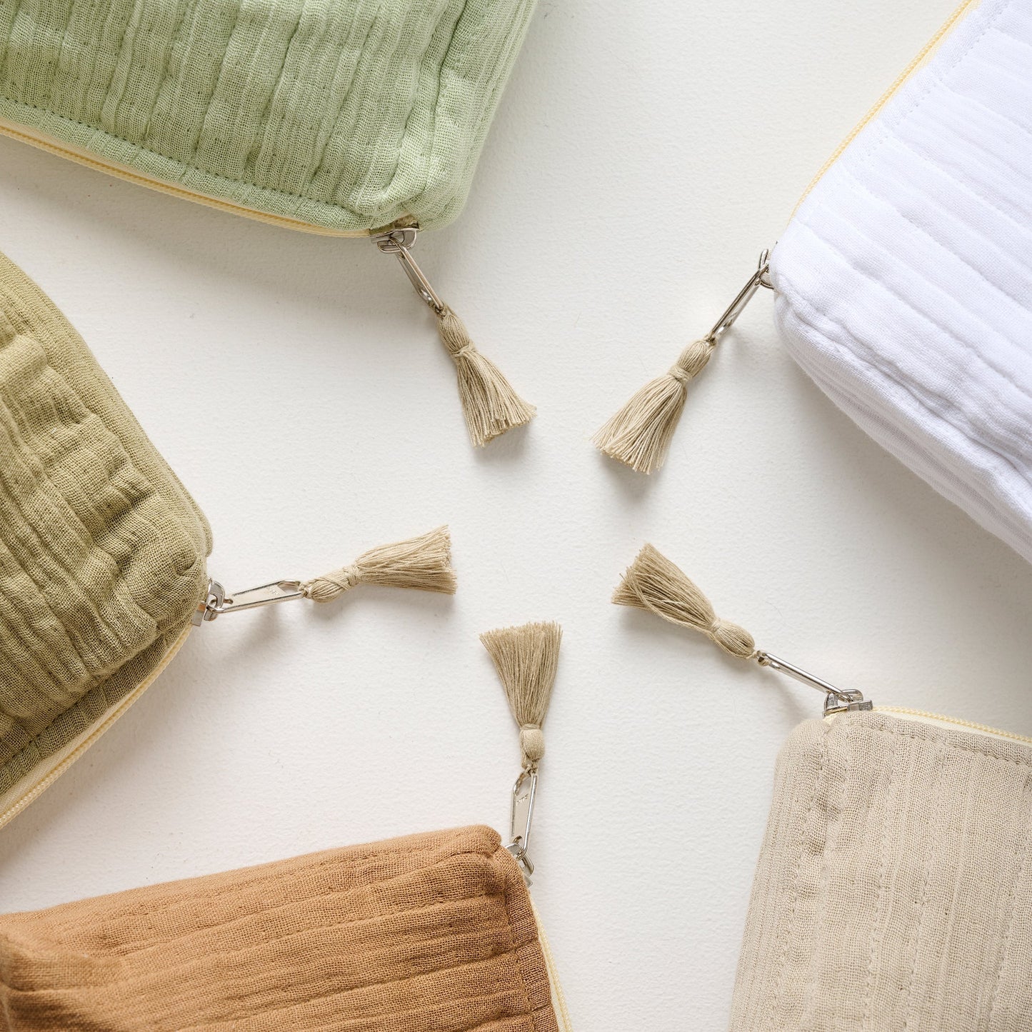 Pouch | Cotton Gauze Crinkled Texture