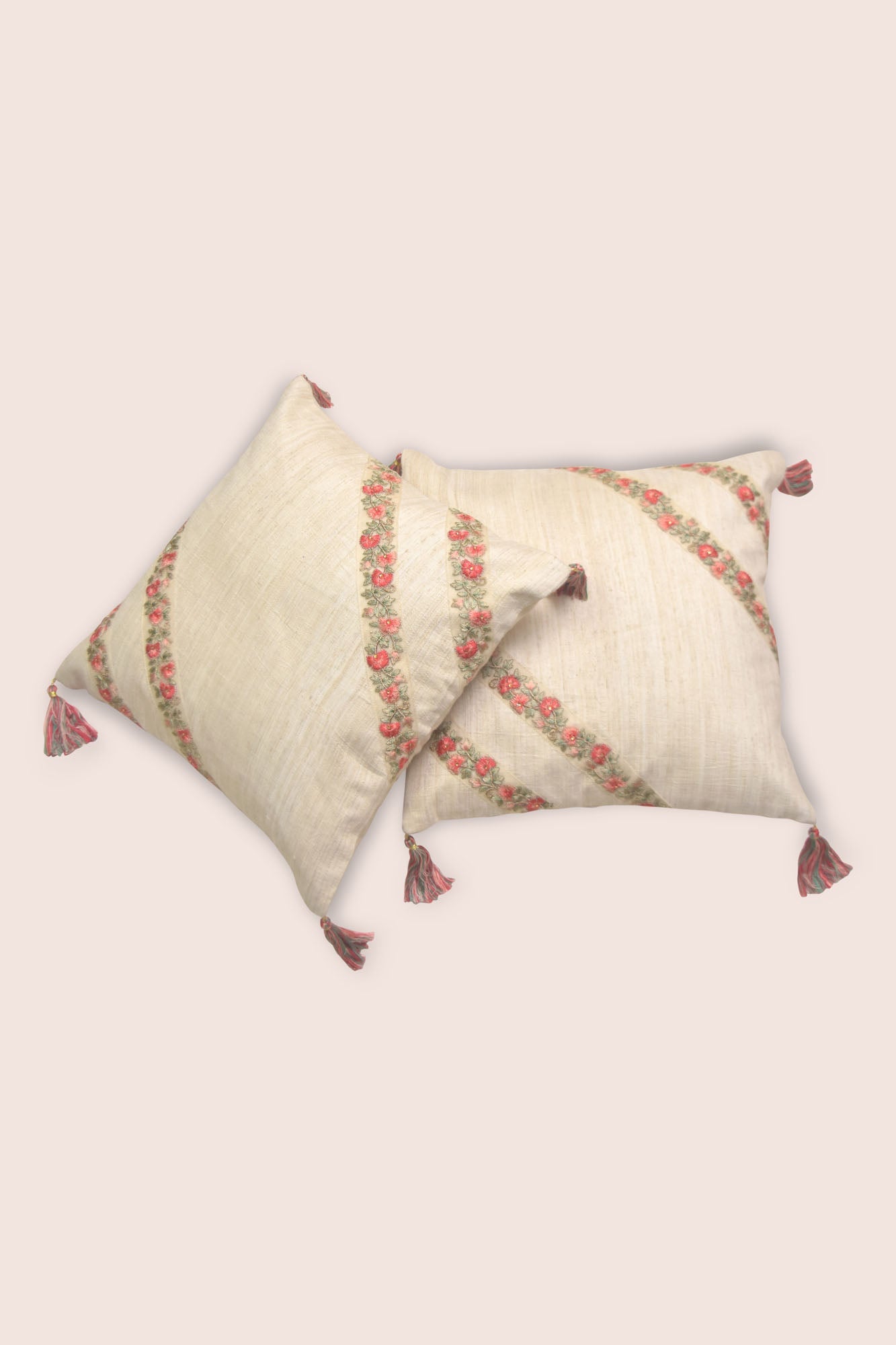 Ivory Handwoven Cushions - 1 pc