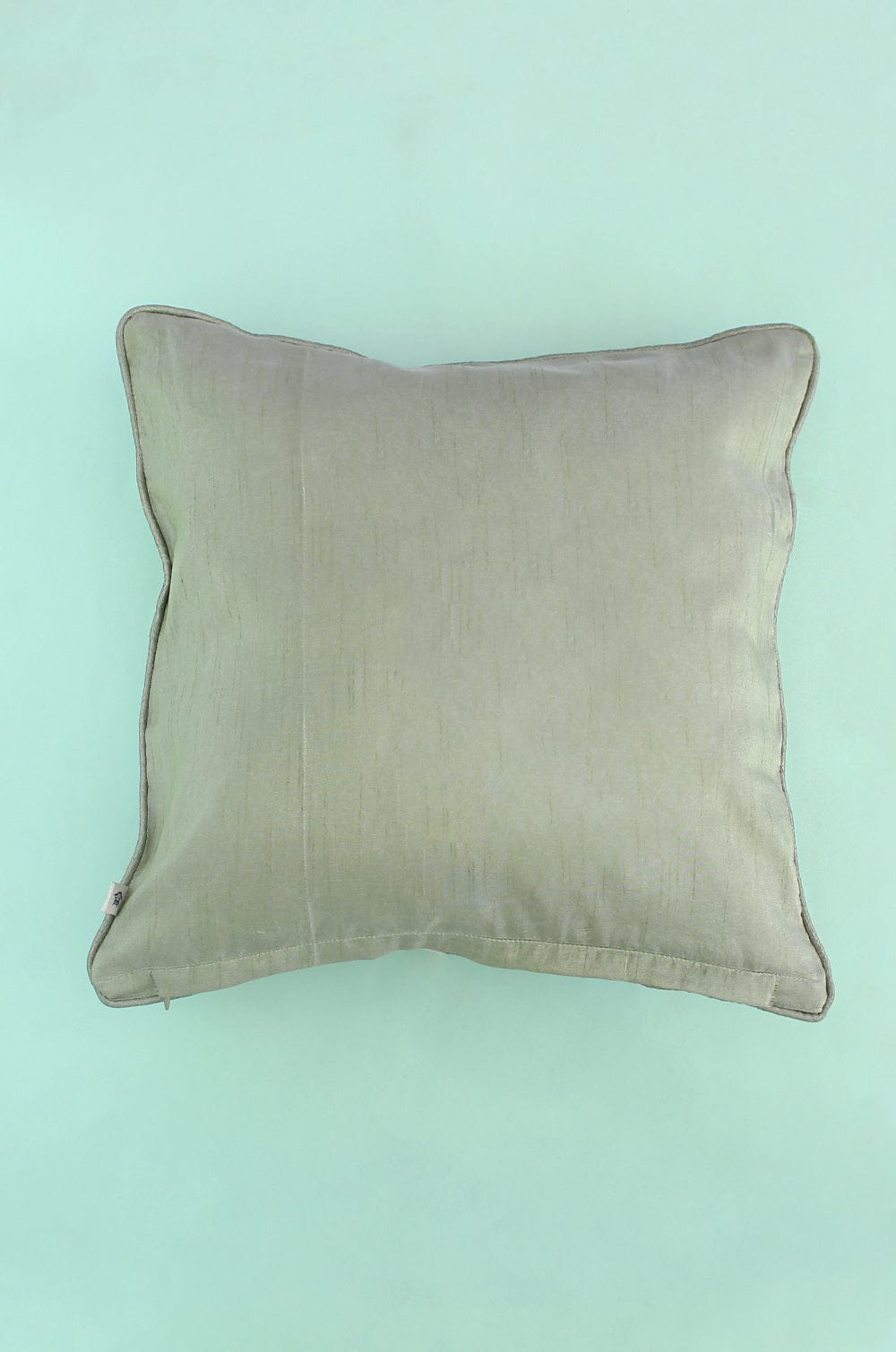 Cushion Cover | Cotton Embroidered Dew Drops | 18x18 Inches