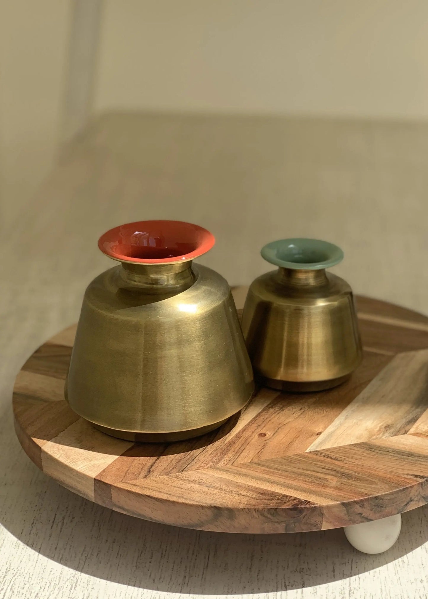 Enamel Pots - set of 2