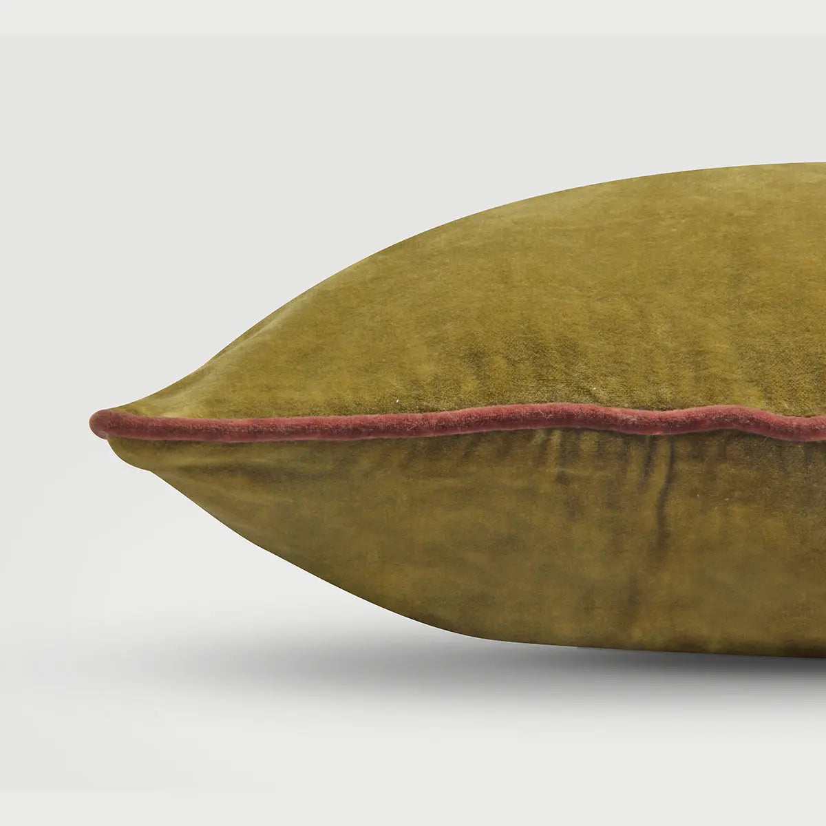 Glow Olive Green Velvet Cushion Cover SanctuaryLiving