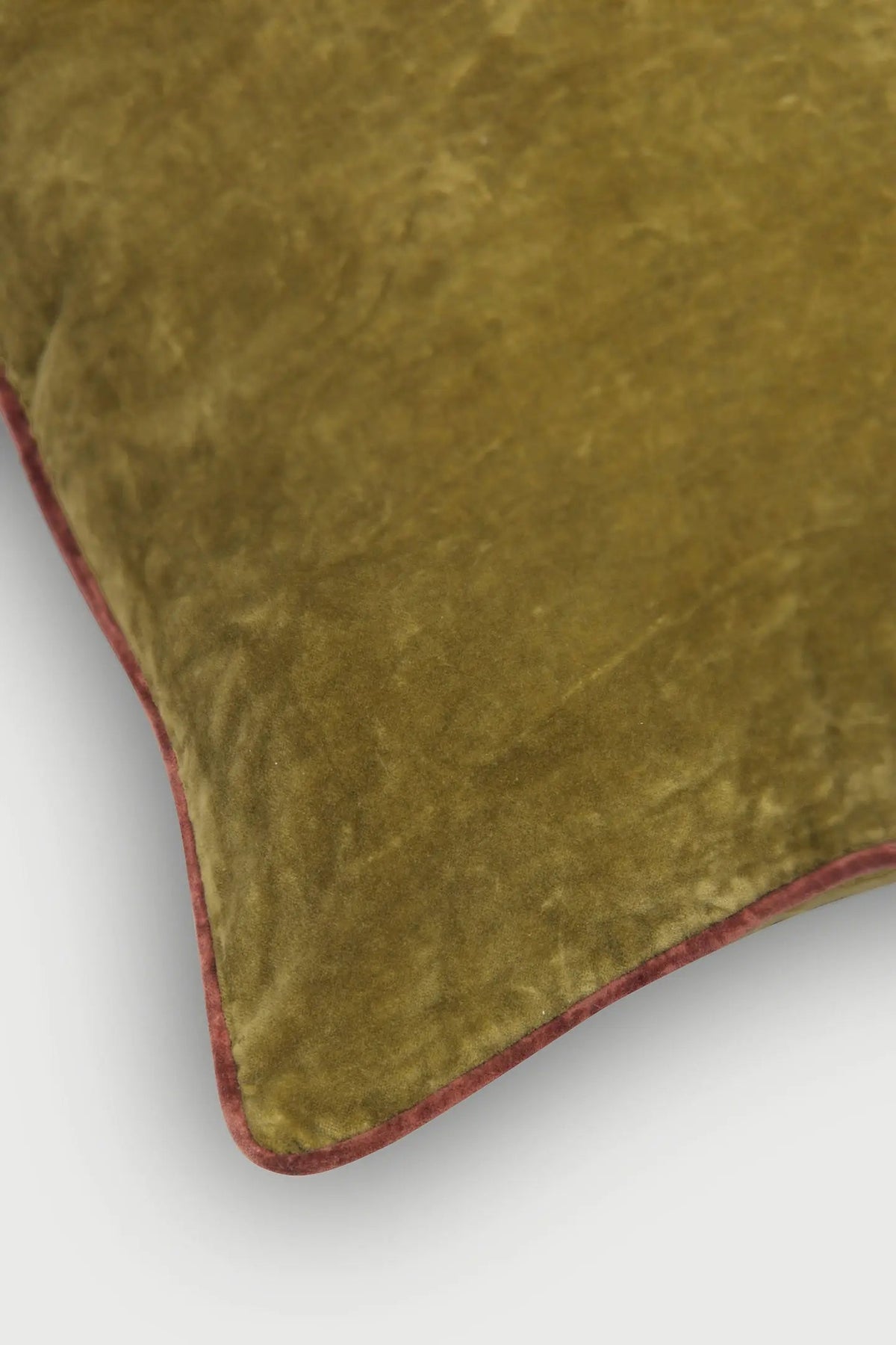 Glow Olive Green Velvet Cushion Cover SanctuaryLiving