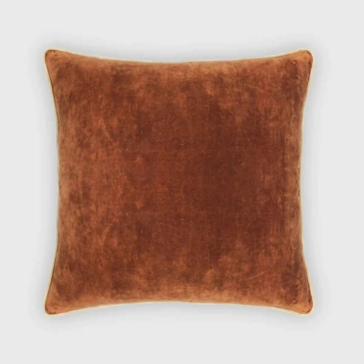 Glow Burnt Orange Velvet Cushion Cover SanctuaryLiving