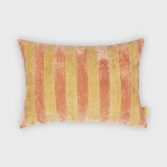 Holly Apricot Striped Oblong Cushion Cover SanctuaryLiving