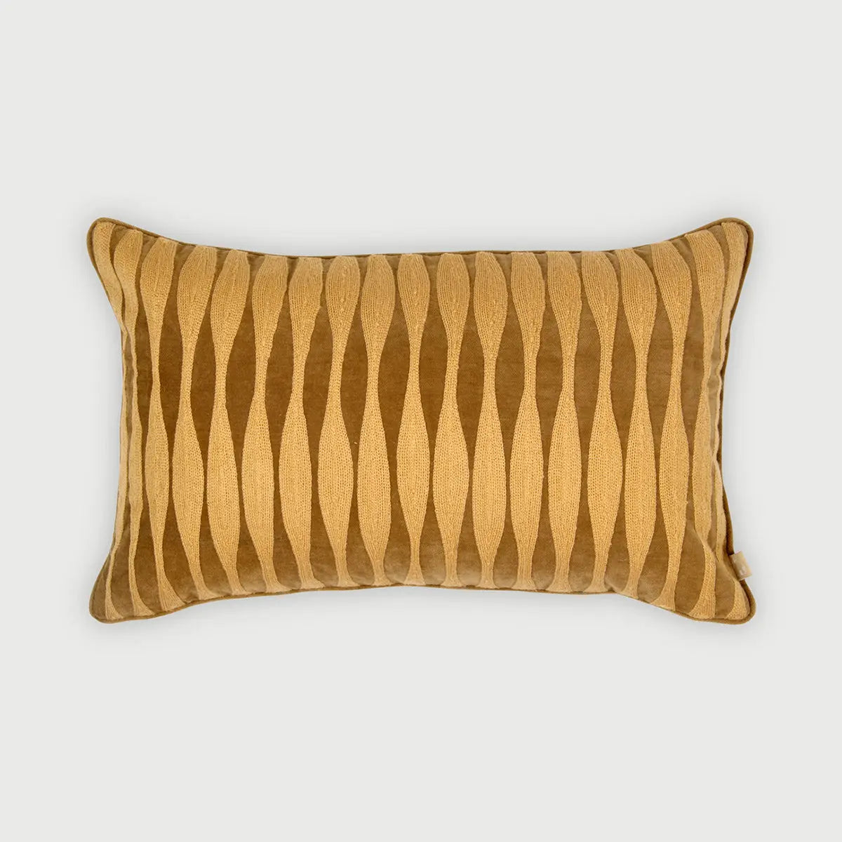 Ripple Tan Brown Oblong Cushion Cover SanctuaryLiving