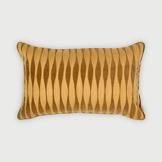 Ripple Tan Brown Oblong Cushion Cover SanctuaryLiving