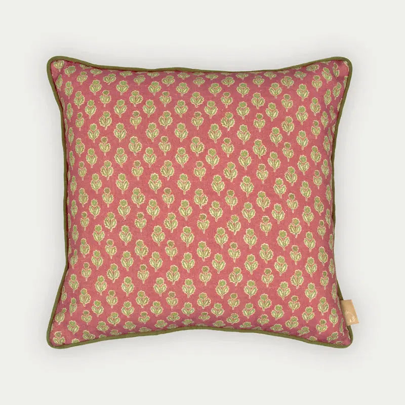 Cushion Cover | Viola Carmine Cotton Cushion Cover by Sanctuary Living