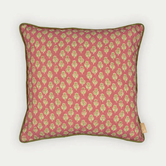 Cushion Cover | Viola Carmine Cotton Cushion Cover by Sanctuary Living