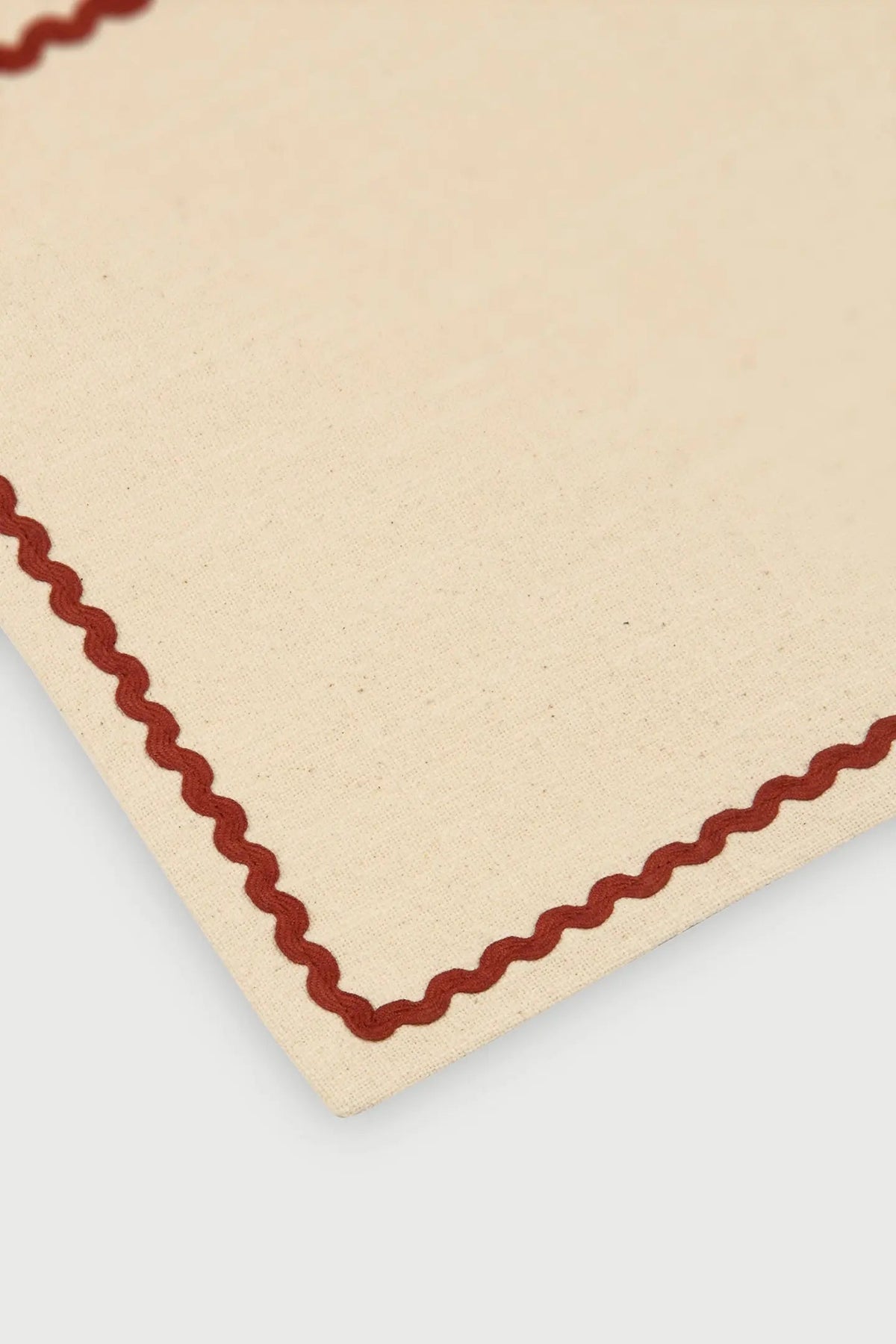 Table Mat | Clara Carmine Cotton Table Mats-Set of 2 by Sanctuary Living