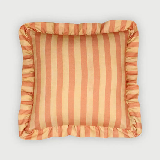 Cushion Cover | Linea Ruffle Amber Cotton Cushion Cover by Sanctuary Living