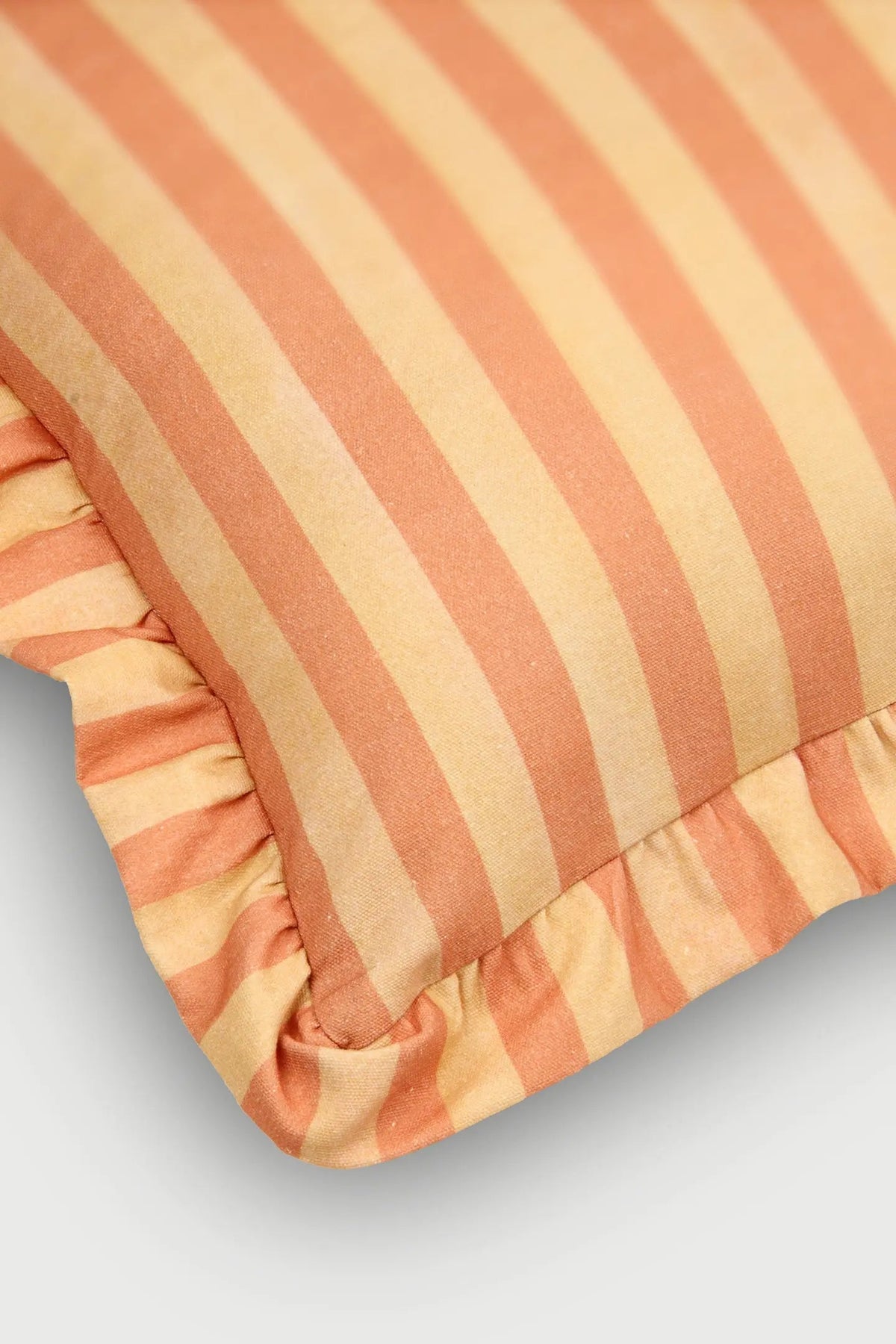 Cushion Cover | Linea Ruffle Amber Cotton Cushion Cover by Sanctuary Living
