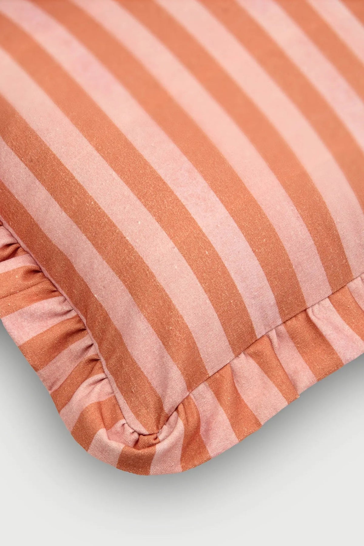 Cushion Cover | Linea Ruffle Dusty Rose Cotton Cushion Cover by Sanctuary Living
