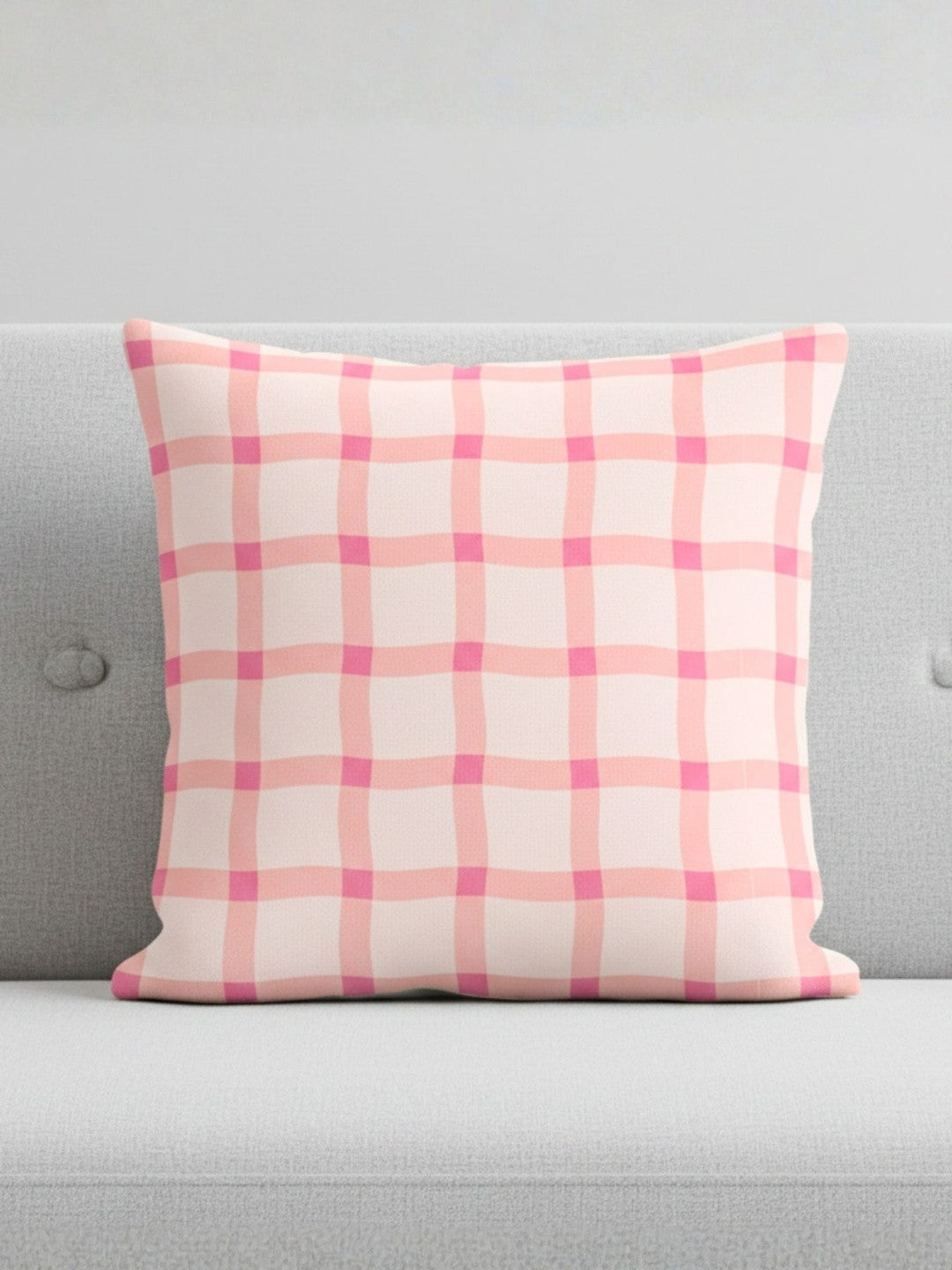 Set of 5 - Pink Cotton Cushion Covers – Decorative Pillow Shams – Versatile Patterns – 16x16 inch