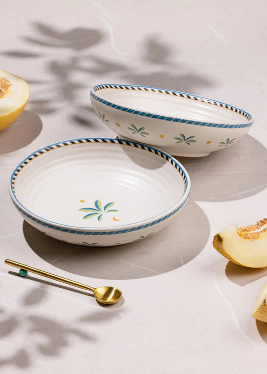 Mirissa Shallow Bowls - set of 2