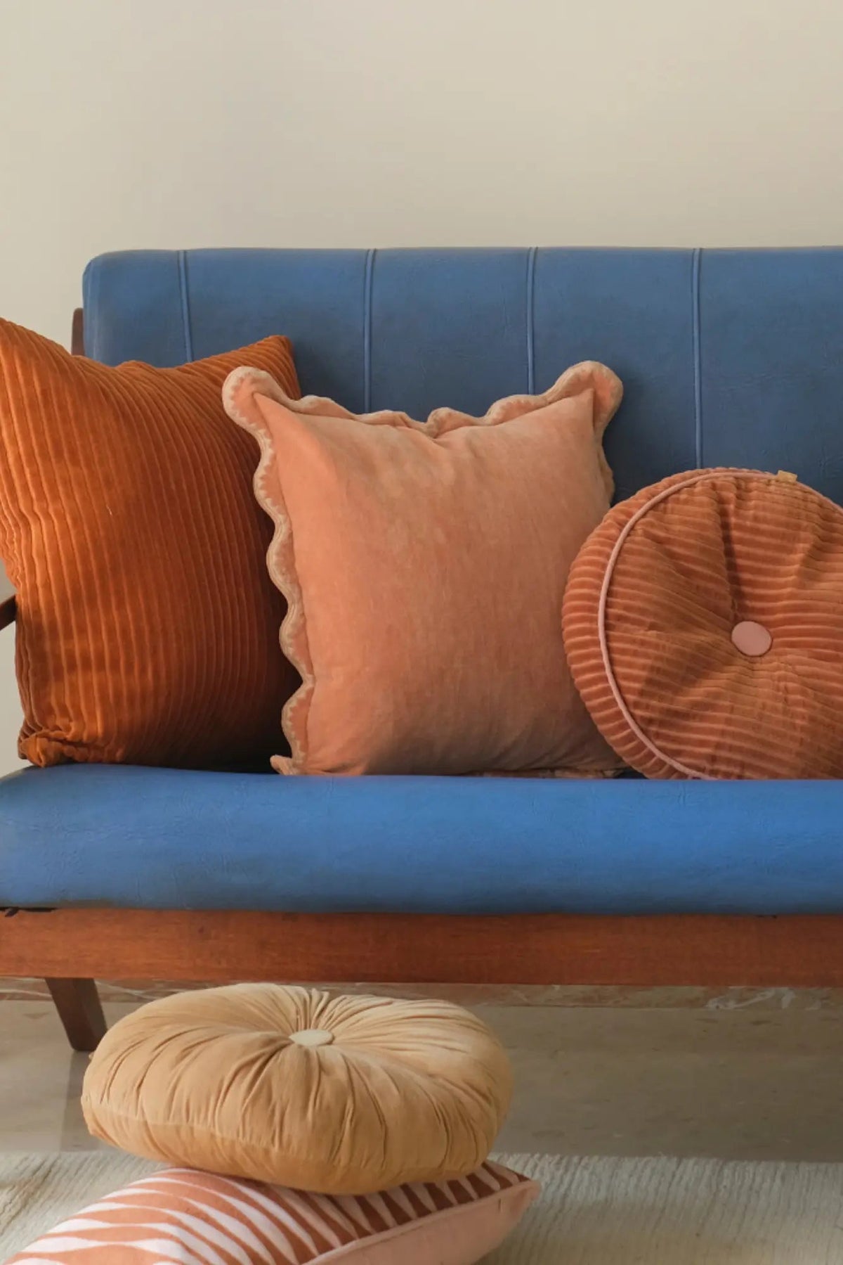 Mirage Scallop Apricot Cushion Cover SanctuaryLiving
