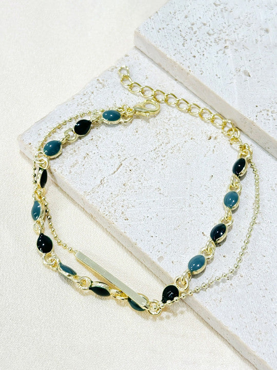 Adorned Coil Jewellery – Alloy & Artificial Bead